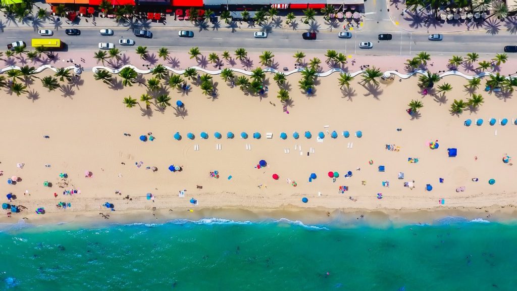 Scenic view of Delray Beach coastline